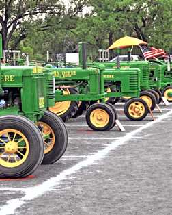 Row of Tractors