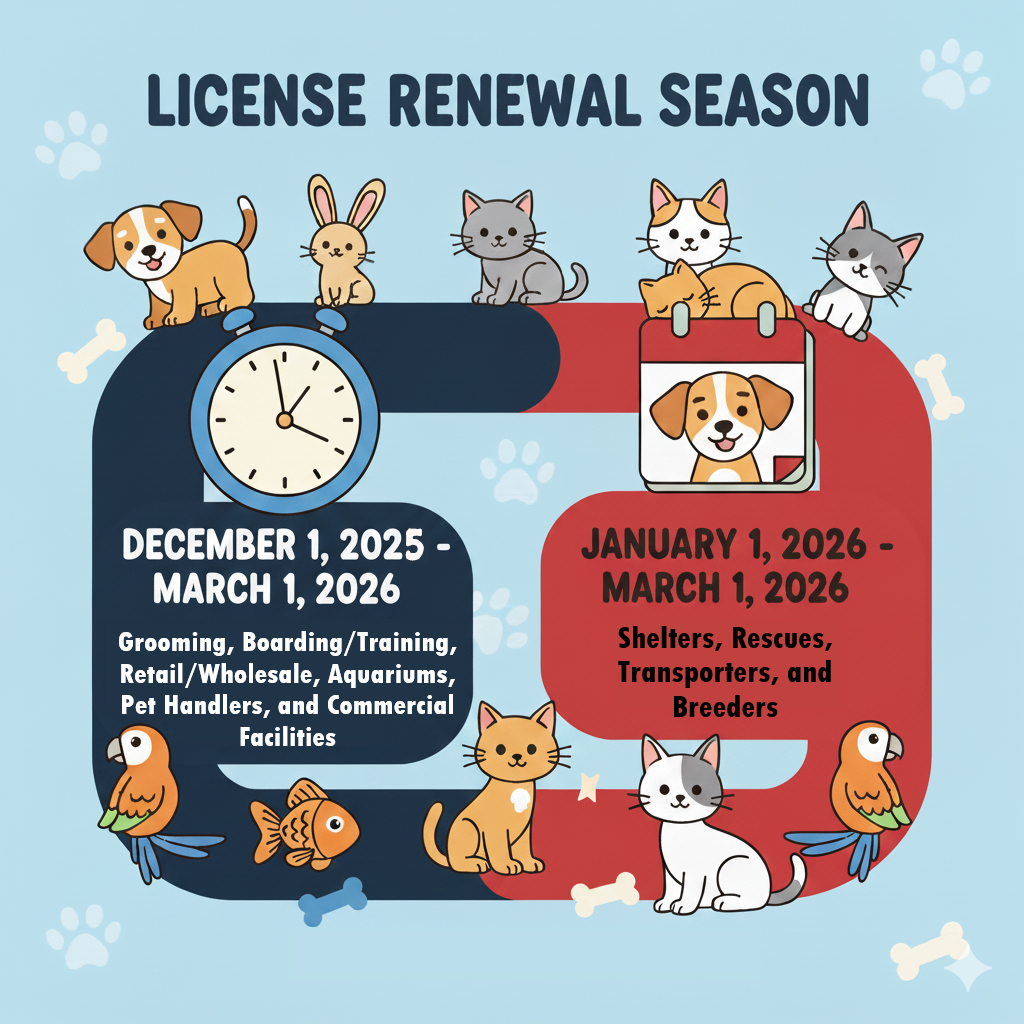 PACFA license renewal season