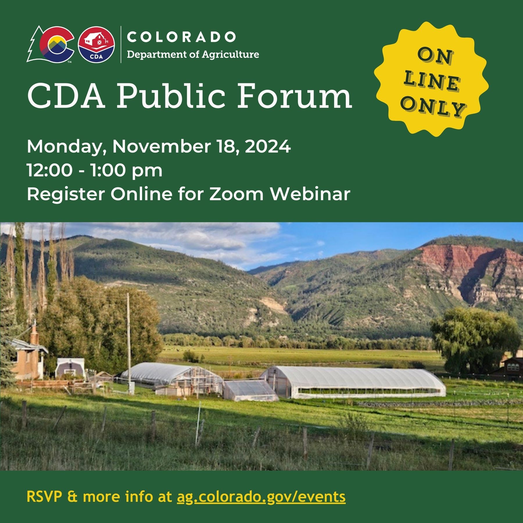 November CDA Public Forum