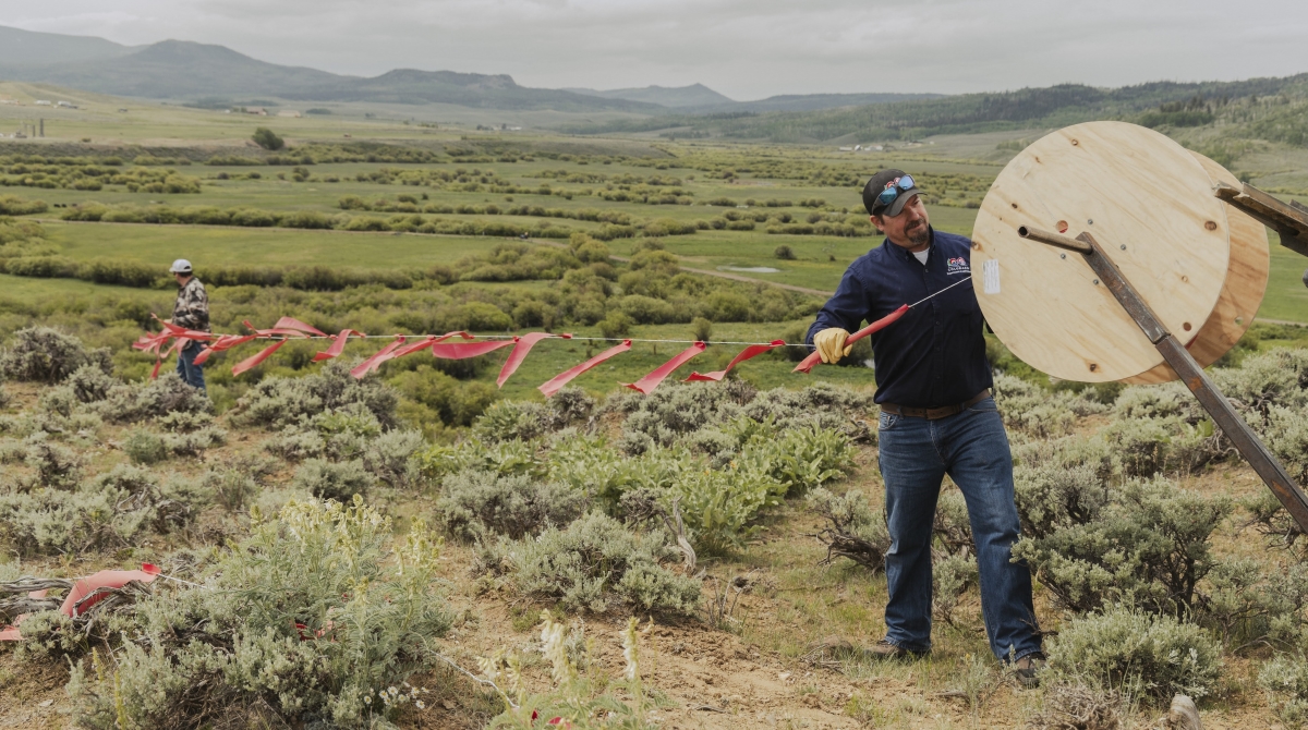 CDA Nonlethal Conflict Reduction Program Manager helps install fladry in June