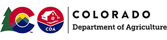 Logo for the Colorado state executive branch and the Colorado Department of Agriculture