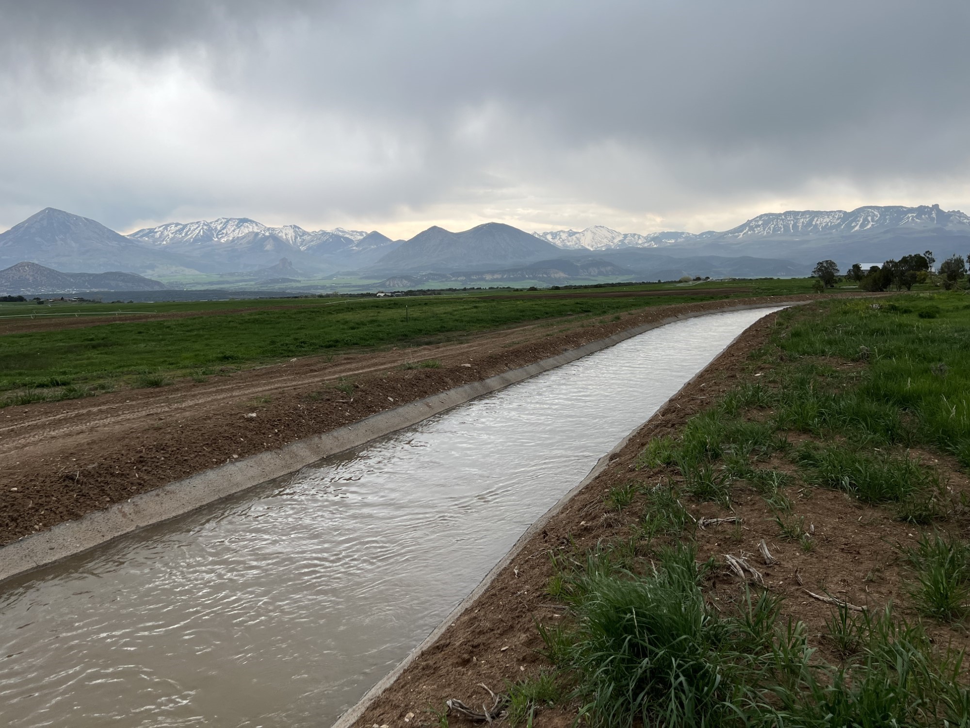 After salinity control work showing a much healthier looking landscape in and around the canal