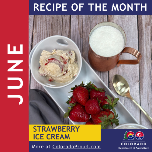 June Recipe of the Month Strawberry Ice Cream