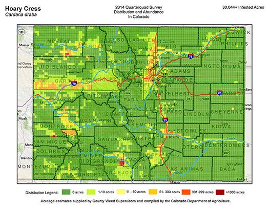 Hoary Cress Map