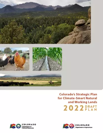 Colorado’s Strategic Plan for Climate-Smart Natural and Working Lands draft Nov 2022 cover