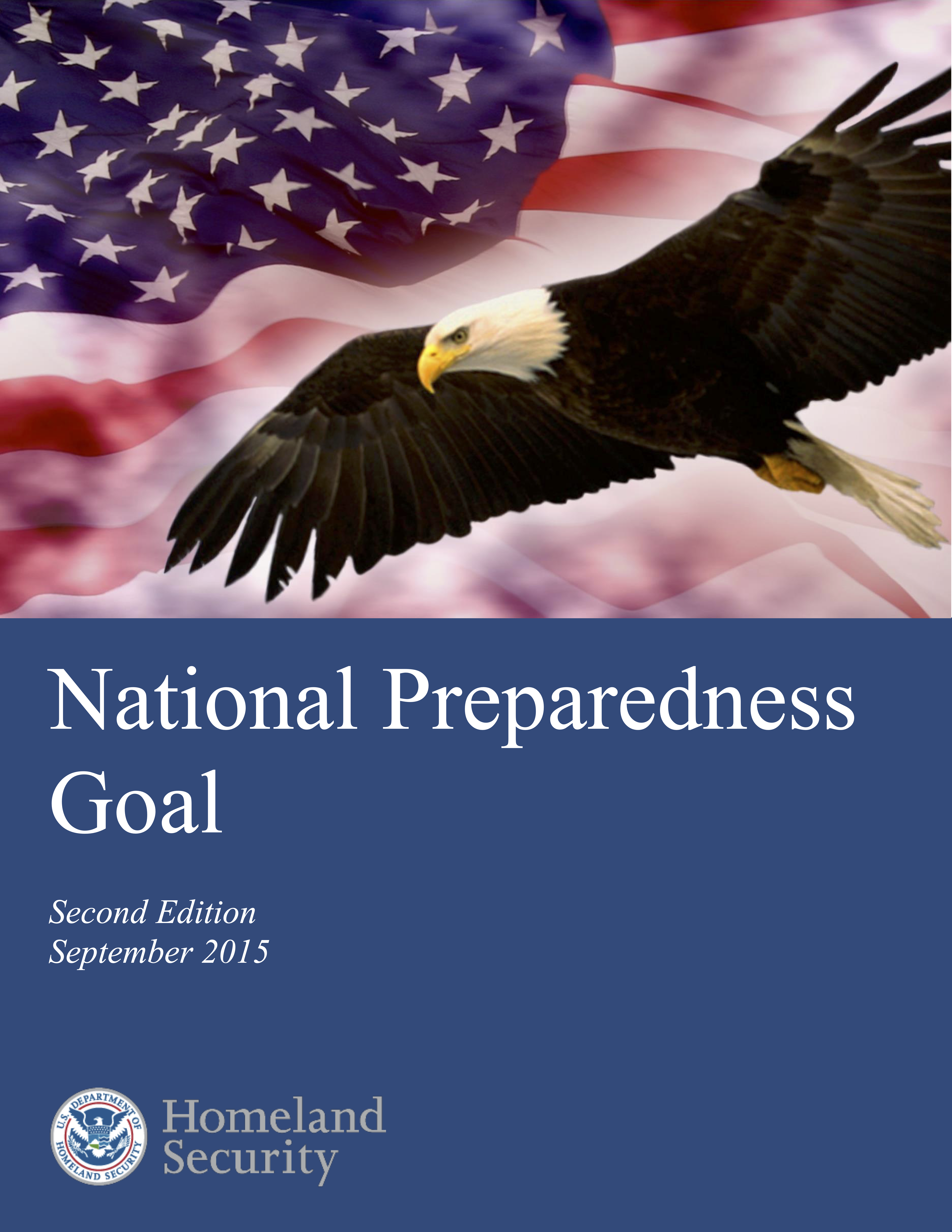 National Preparedness Goal document cover page